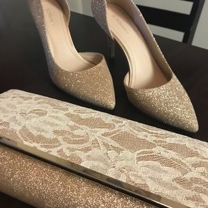 BCBG Generation Gold Shoes & Lula Townsend Clutch!